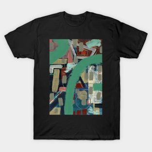 Art Acrylic artwork abstract Sage T-Shirt